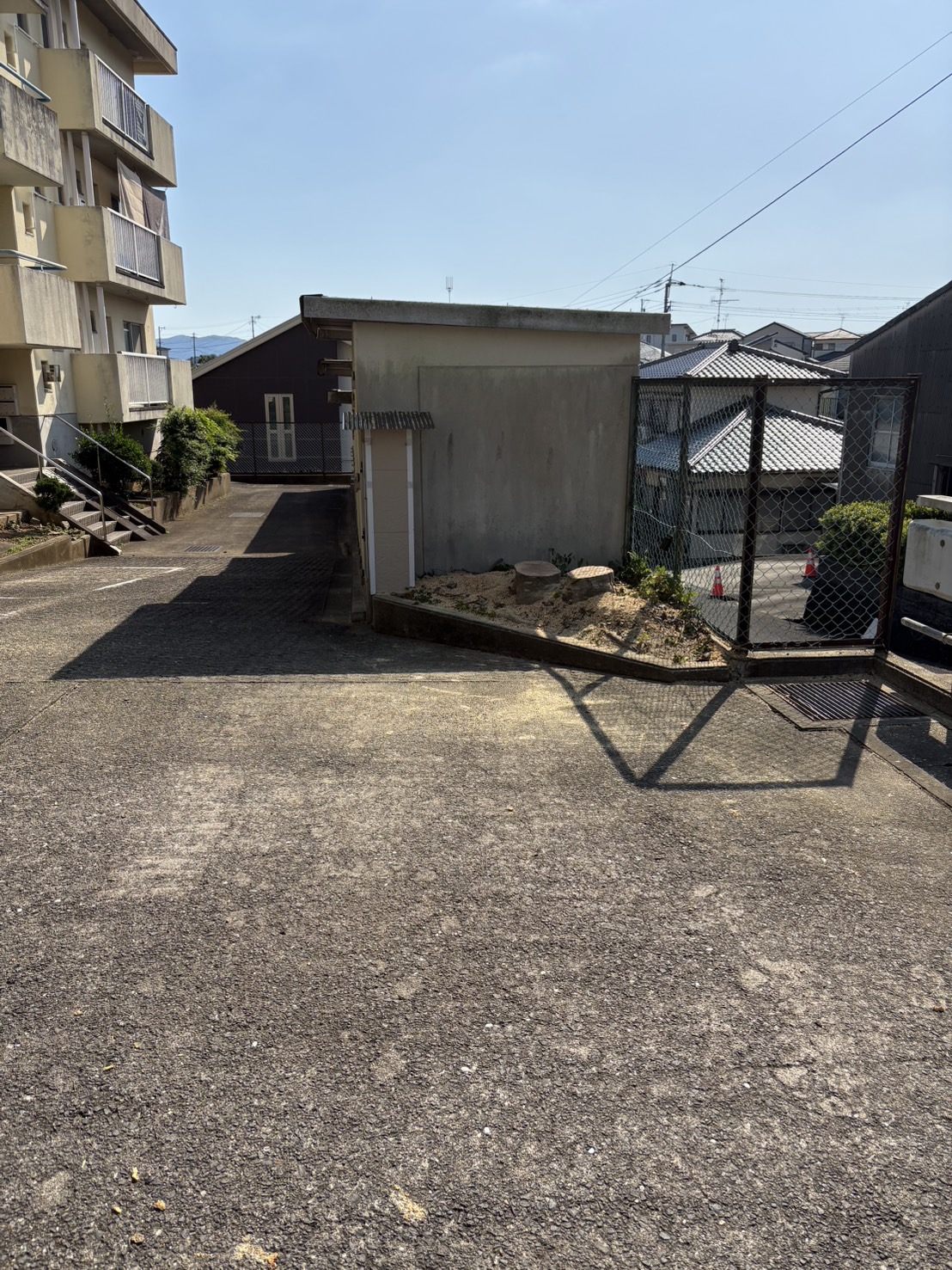 物置前の木の伐採:施工後
